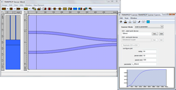 S-bend with scanner