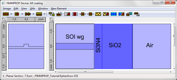 AR coating on waveguide facet