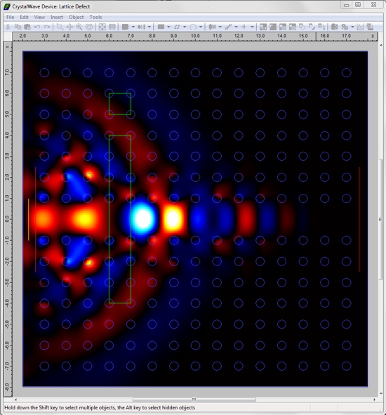 Screenshot of FDTD calculation