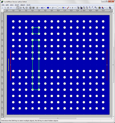 Photonic crystal waveguide layout