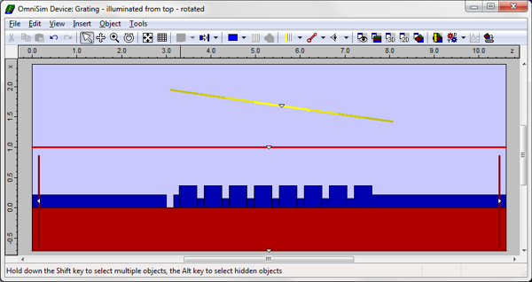 Grating to fibre coupler