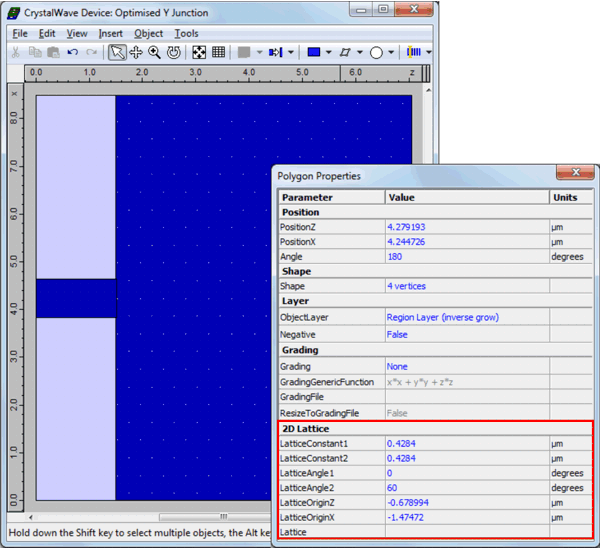 Photonic crystal waveguide layout